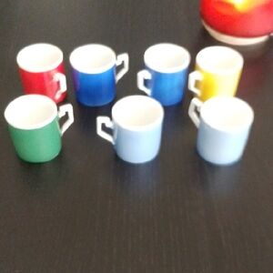 Vintage Set Of 7 Erphila MCM Erphila Ceramic Espresso Cups